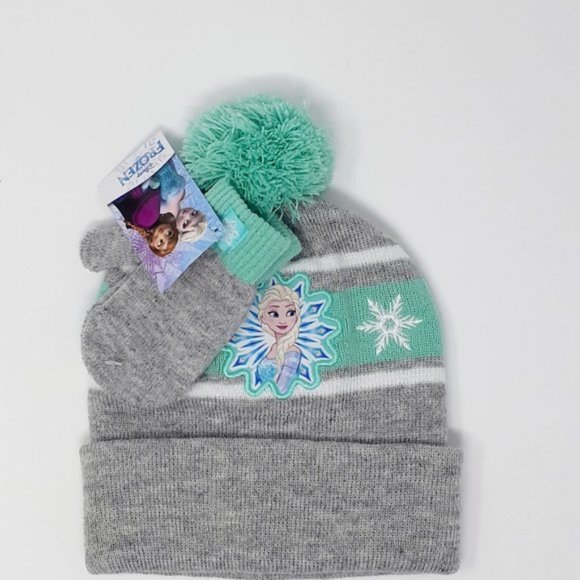 Disney Frozen Anna & Elsa Hat & Glove Set - Picture 2 of 5